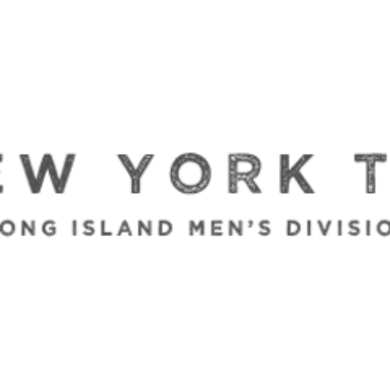 Logo of New York Times Long Island Sports Network in black and white.