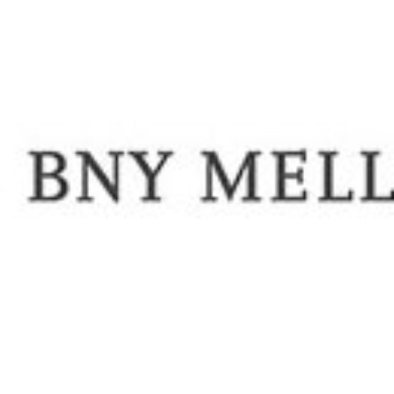 Partial BNY Mellon logo on a white background.