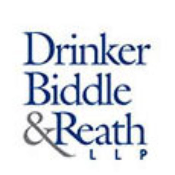 Logo of Drinker Biddle & Reath LLP law firm in blue text.