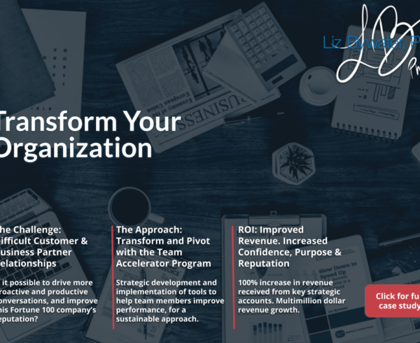 A digital flyer for a roadmapping workshop to transform organizations.